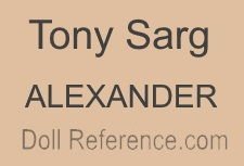Alexander doll mark Tony Sarg