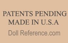 American doll mark PATENTS PENDING MADE IN U.S.A.