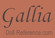 Mlle. Desaubliaux cloth doll mark Gallia