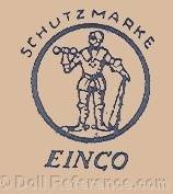 Eisenmann doll trade mark Schutzmarke a man standing inside a circle EINCO