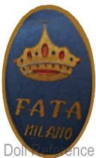 Fata Doll Factory doll mark label