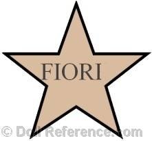 Fiori cloth doll mark five point star label