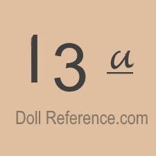 German doll mark I3a, 13a, I3u
