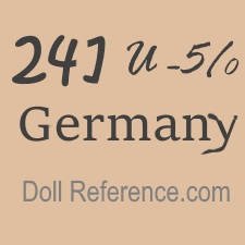 German doll mark 241 U - 5/0 Germany