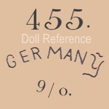 German doll mark 455 Germany 9/0
