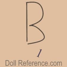 German doll mark B 1