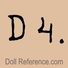 German doll mark D 4.