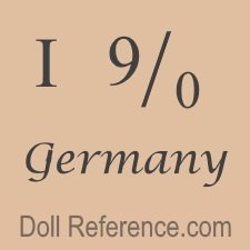 German doll mark I 9/0 Germany
