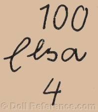 German doll mark 100 Elsa 4