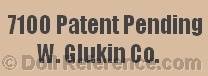 William Glukin doll mark 7001 Patent Pending Wm. Glukin Co.