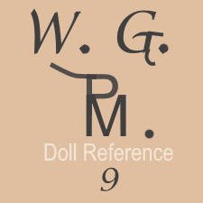 William Goebel doll mark WG PM for Mengersgereuth Porzellanfabrik