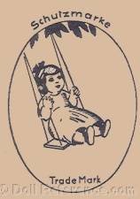 Max Gohring doll mark girl on a swing