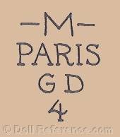 Grandjean doll mark M Paris GD 4
