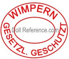 Heinrich Handwerck doll mark Wimpern Gesetzl Geschutzt