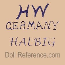 Heinrich Handwerck doll mark HW Germany Halbig