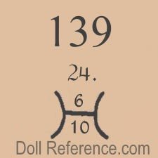 Heinrich Handwerck doll mark 139 24 6 H 10