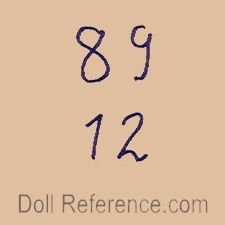 Heinrich Handwerck doll mark 89 over 12
