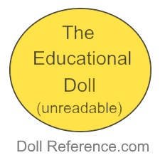Harwin & Company doll mark round label The Educational Doll