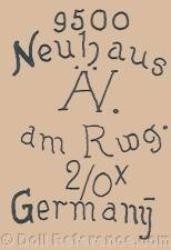 Rudolf Heinz doll mark Neuhaus AV dm Rwg