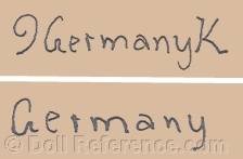 Hertwig doll mark Germany k, Germany