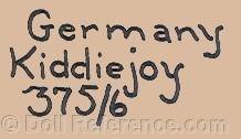 Hitz, Jacobs & Kassel doll mark Kiddiejoy 375/6