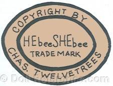 Horsman doll mark Hebee Shebee Chas. Twelvetrees