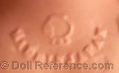 Iwai Industries, Inc. doll mark fish symbol Made in Japan or Korea