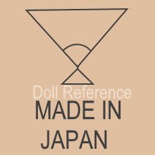 Doll mark fan symbol Made in Japan