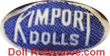 Kimport doll mark label Kimport Dolls
