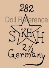 Kley & Hahn doll mark 282 SH star symbol KH 2 1/2 Germany head by Schoenau & Hoffmeister