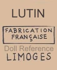 Lanternier doll mark Lutin  Fabrication Française Limoges