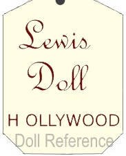 Lewis Doll of Hollywood doll mark tag