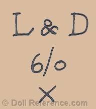 Loeffler & Diller doll mark L & D
