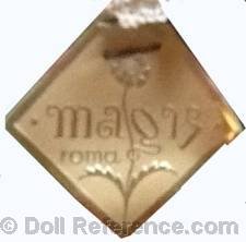 Magis of Italy doll mark label magis flower symbol roma