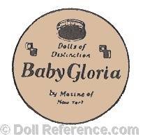 Maxine Doll Co doll mark label Baby Gloria
