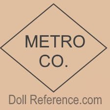 Metropolitan Doll Company USA doll mark Metro. Co. inside a diamond