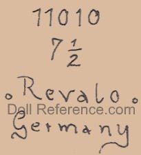 Ohlhaver doll marl 11010 doll mold 7 1/2 Revalo Germany