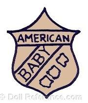Petri & Blum doll mark American Baby on a shield