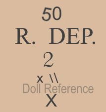 Max Rader doll mark 50 R. DEP 2 x \\ X
