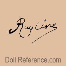 Ragline cloth doll mark, unknown
