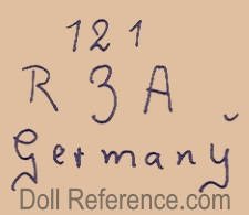 Recknagel doll mark 121 R 3 A Germany