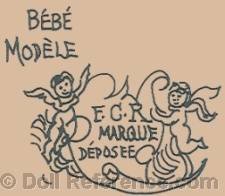 Fr. & Caroline Rivaillon doll mark Bébé Modèle FCR Marque Déposee