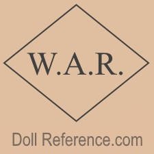 W. A. Rose & Company doll mark W.A.R. inside diamond