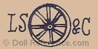 Louis Schmetzer doll mark LS & C with a wheel symbol