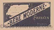 P. H. Schmitz doll mark Bébé Moderne i Franken Paris