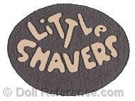 Elsie Shaver cloth doll mark label Little Shavers in circle