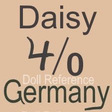 Edmund Ulrich Steiner doll mark Daisy 4/0 Germany