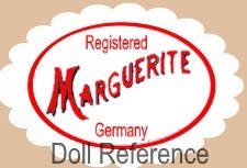 Edmond Ulrich Steiner doll mark Marguerite Germany label, head marked EU st