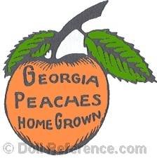 Abbie B. Stevens doll mark Georgia Peaches