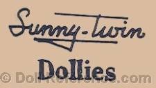 Sunny-Twin Dolly Company doll mark Sunny-Twin Dollies